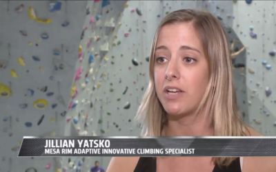Jillian Yatsko gives a television interview
