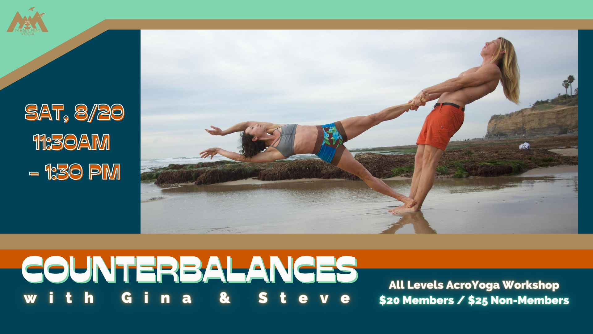 Acro Yoga Workshop Counterbalances - 8/20