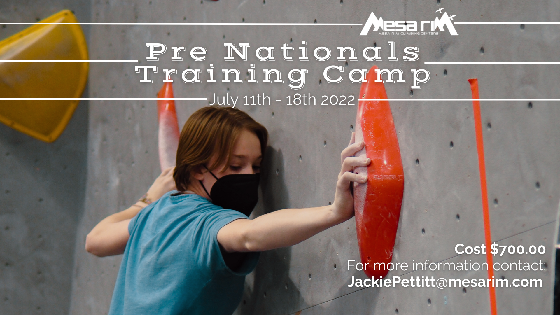 Pre Nationals Training Camp July 11th-18th 2022